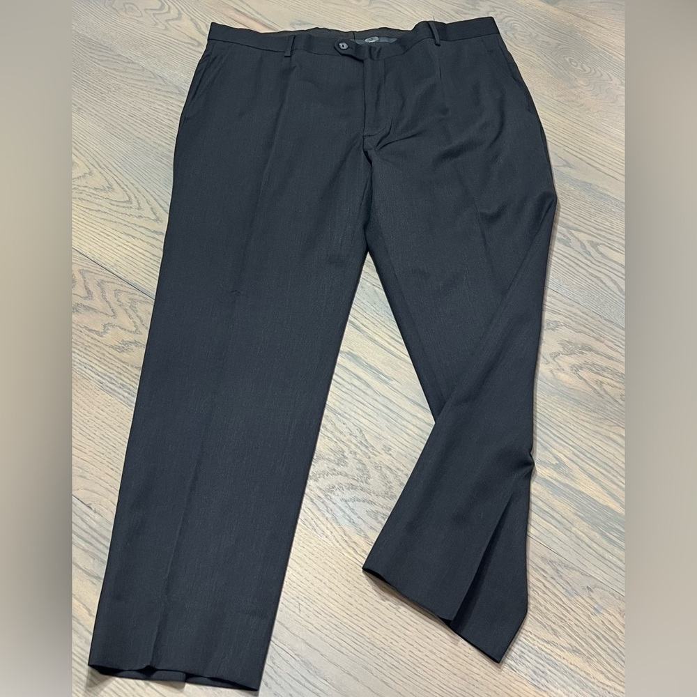 Pronto Uomo wool dress pants, charcoal grey